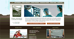 Desktop Screenshot of canyonsurgicalutah.com